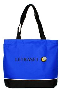 Zipper two tone tote